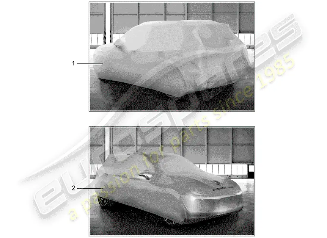 porsche 2011 (tequipment cayenne) cubrir diagrama de piezas