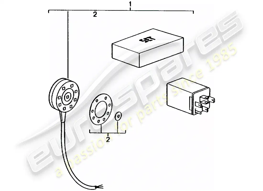 porsche 2004 (tequipment) sensor de lluvia diagrama de piezas