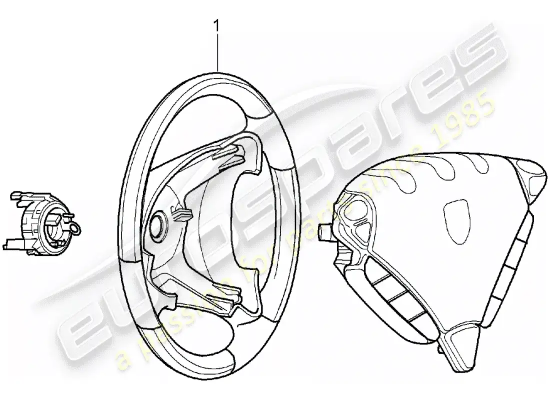 porsche 2013 (tequipment cayenne) volante diagrama de piezas