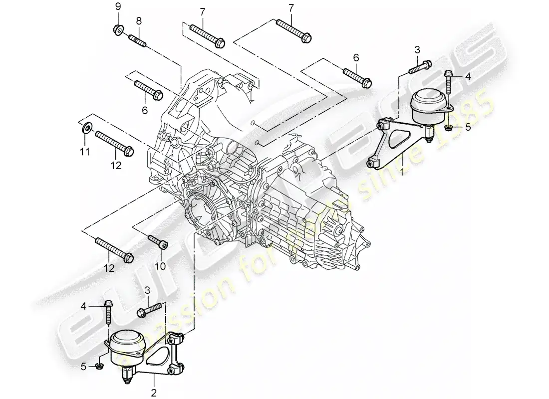 porsche 2006 (987 cayman) manual gearbox diagrama de piezas