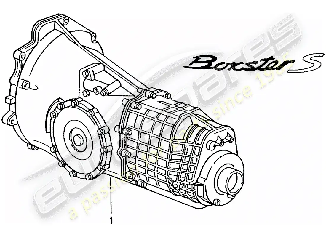 porsche 2000 (986 boxster) 6 transmisión manual de velocidad - - d - mj 2000>> diagrama de piezas