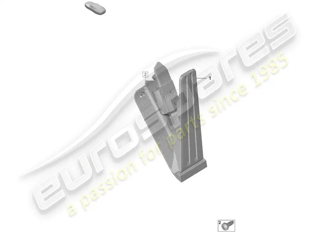 porsche 2019 (992-1) pedal acelerador diagrama de piezas