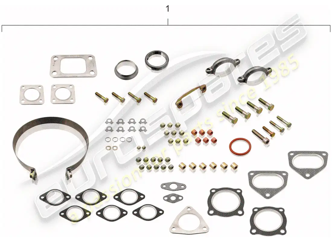 porsche 1987 (911) kit de montaje - kit de reparación - set de mantenimiento diagrama de piezas