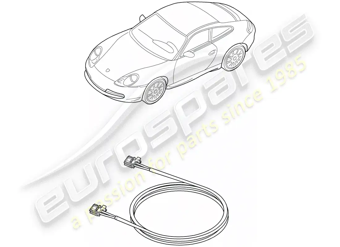 porsche 2003 (996) fibra óptica ligera - d - mj 2003>> diagrama de piezas