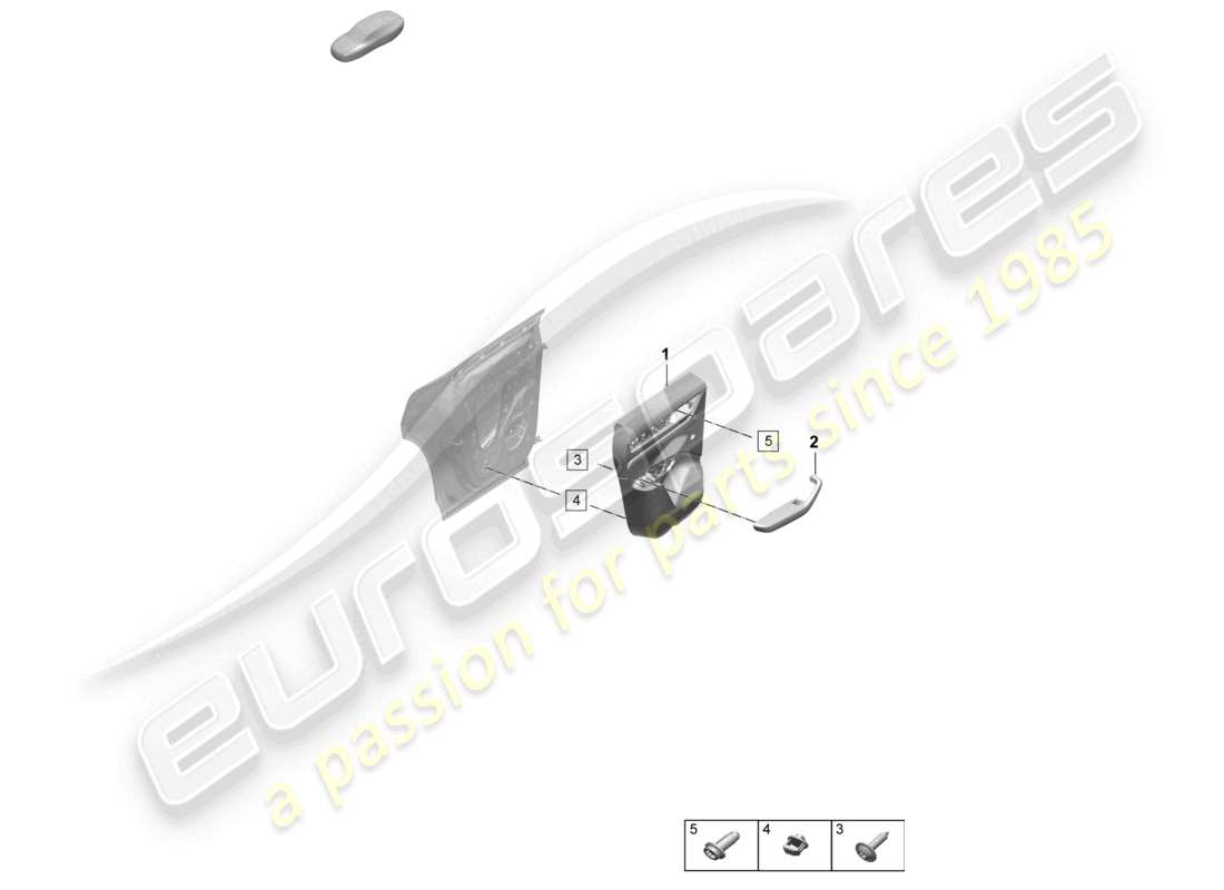 porsche 2025 (macan-e) paneles de las puertas puertas traseras para modelos con tapizado de cuero sintético apoyabrazos (cuero sintético) iluminación interior confort diagrama de piezas
