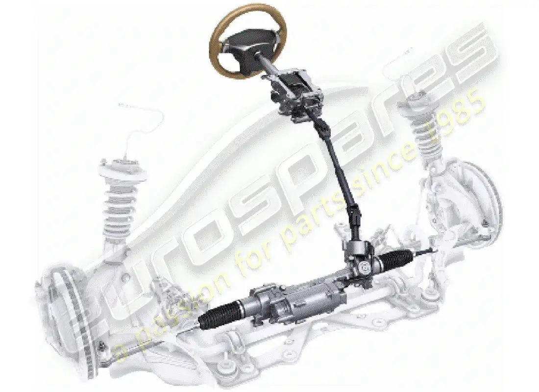 porsche 2013 (tequipment 98x/99x) dirección asistida diagrama de piezas