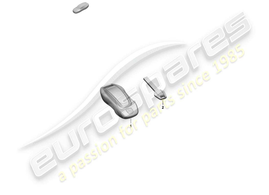 porsche 2025 (macan-e) diagrama de piezas del transmisor portátil