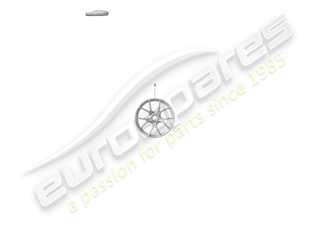 porsche 2023 (992-1 gt3/rs/st) llanta de aleación cierre centralizado diagrama de piezas