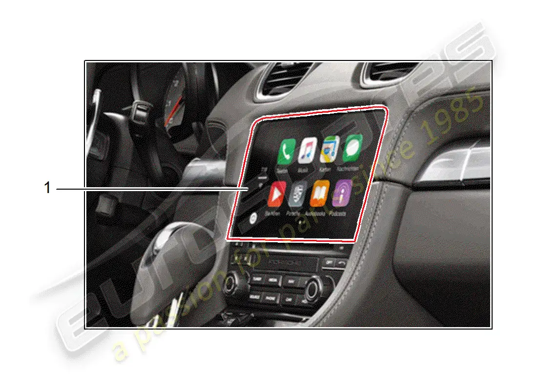 porsche 2015 (tequipment 98x/99x) kit de instalacion diagrama de piezas