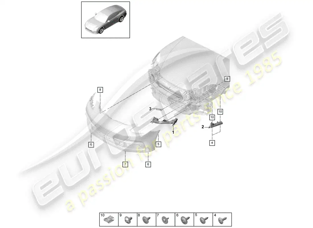 porsche 2017 (panamera 971-1) fasteners diagrama de piezas