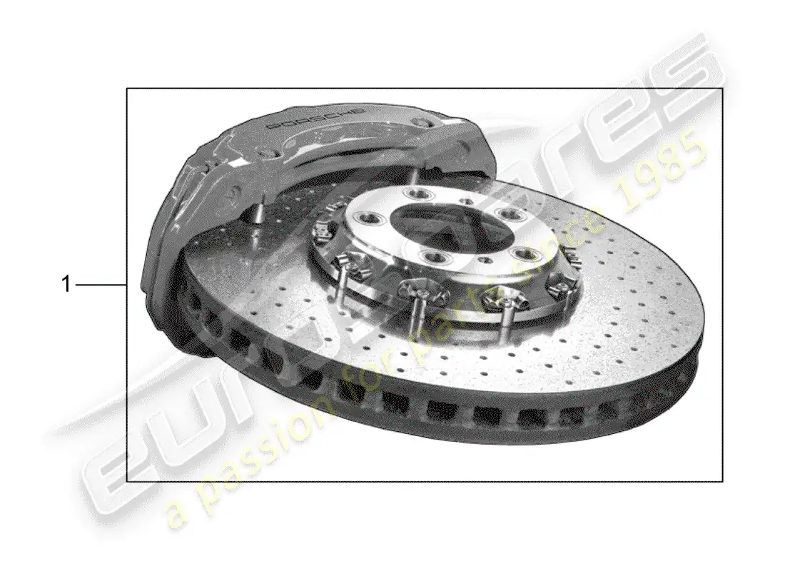 porsche 2016 (tequipment panamera) freno diagrama de piezas