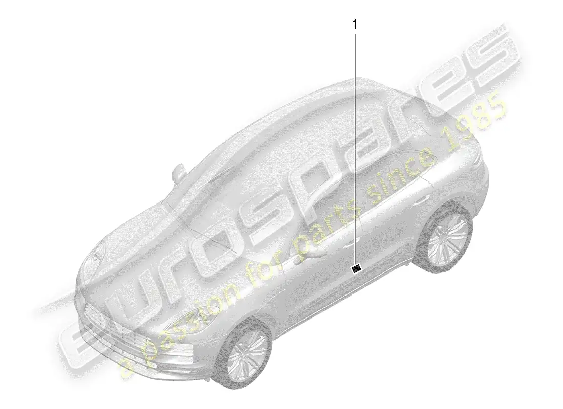 porsche 2019 (macan) tire pressure diagrama de piezas