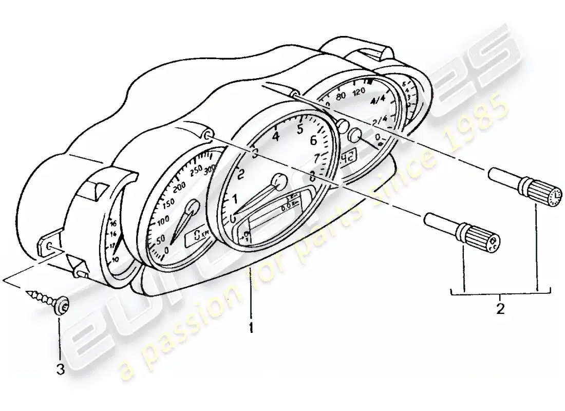 porsche 2004 (996 turbo / gt2) instrumentos - completos - ver memo ti: - gr.9 , nr.10/01 diagrama de piezas