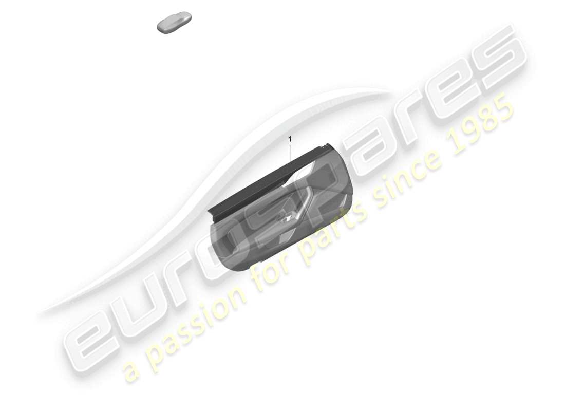 porsche 2021 (992-1 gt3/rs/st) panel de puerta para vehículos con equipamiento exclusive revestimiento del panel de puerta (cuero) con costuras de color paquete touring esquema de piezas