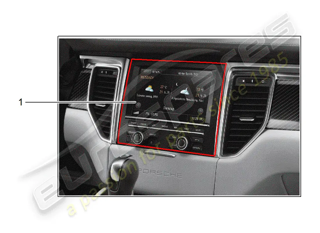 porsche 2017 (tequipment macan) kit de instalacion diagrama de piezas