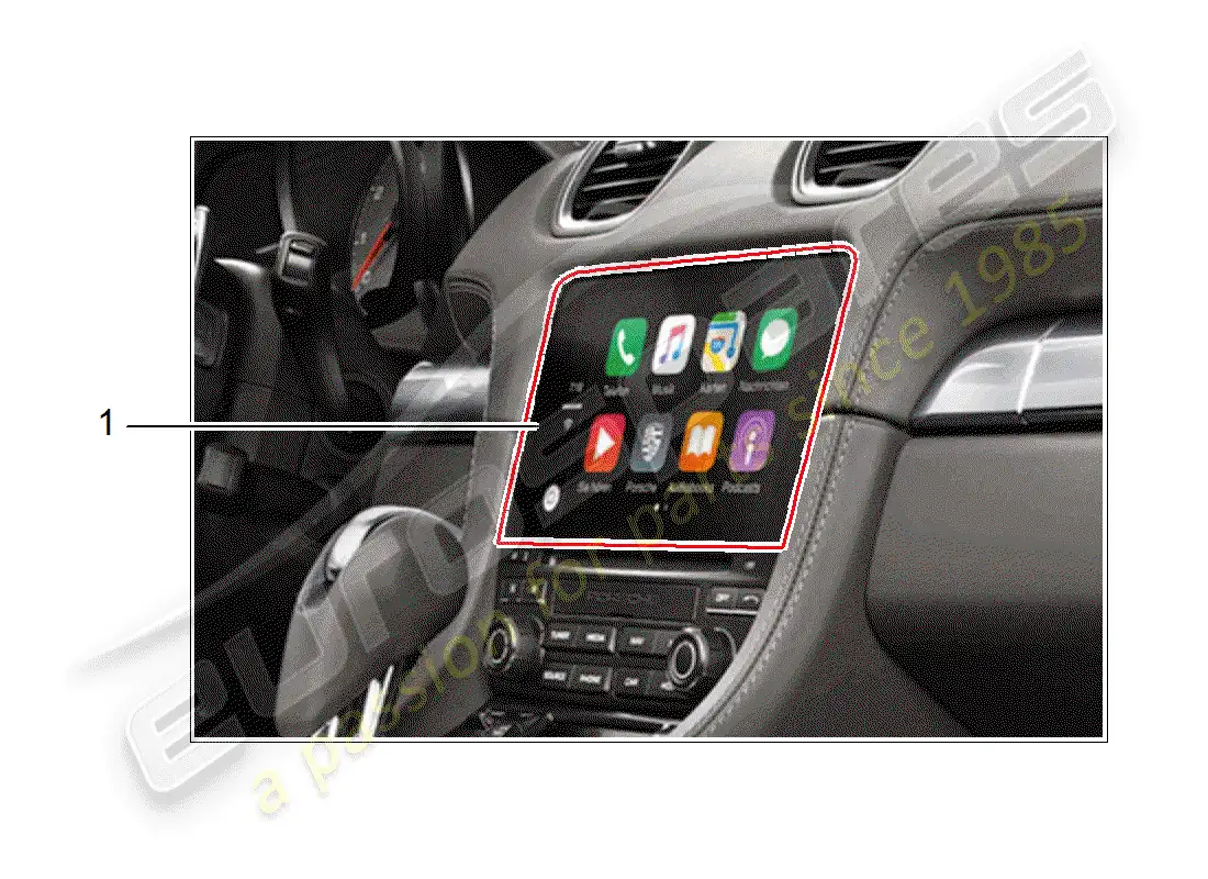 porsche 2017 (tequipment macan) kit de instalacion diagrama de piezas