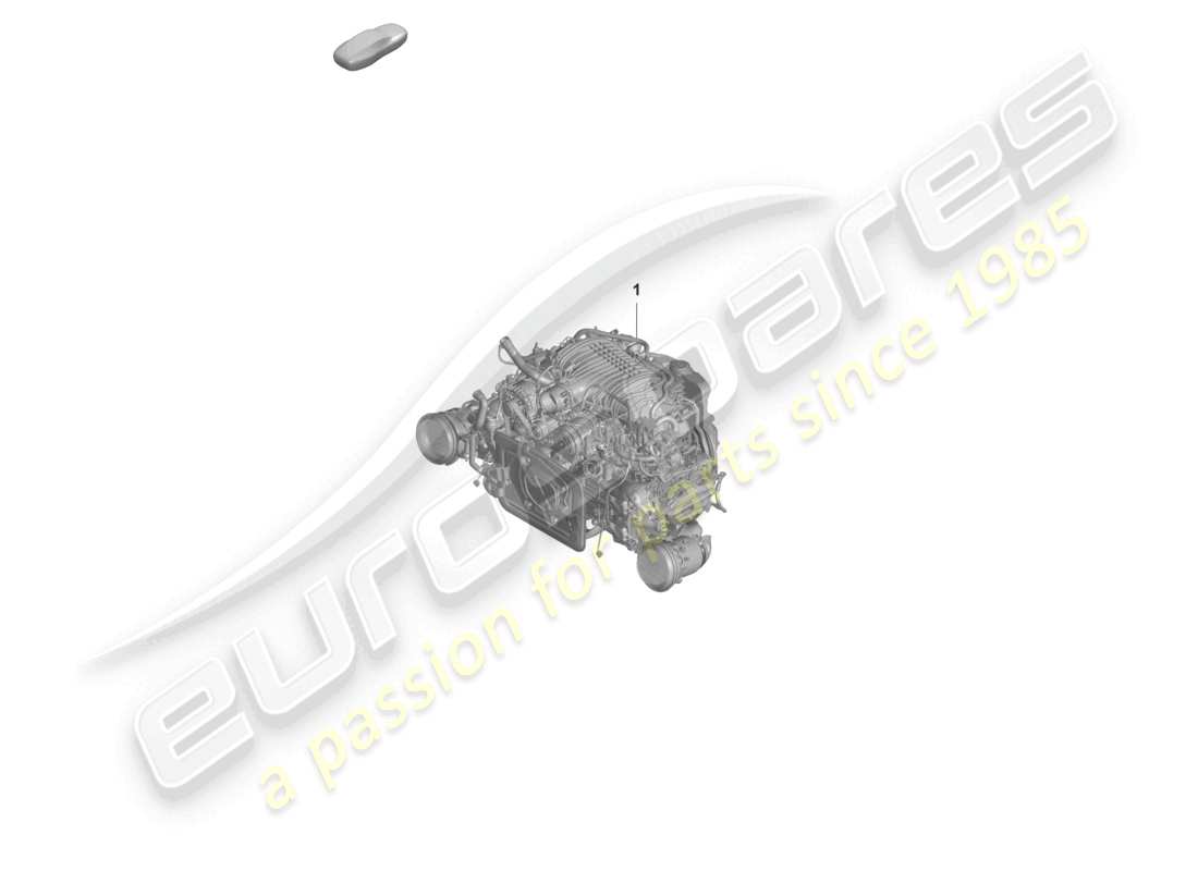 porsche 2021 (992-1 gt3/rs/st) motor de repuesto pero sin: diagrama de piezas del filtro de partículas de gasolina