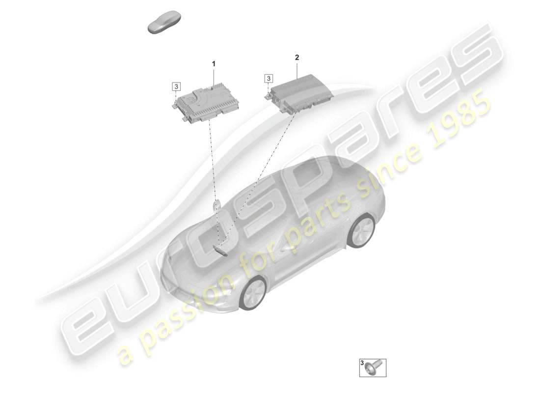 porsche 2021 (taycan 9j1-1) amplificadores diagrama de piezas