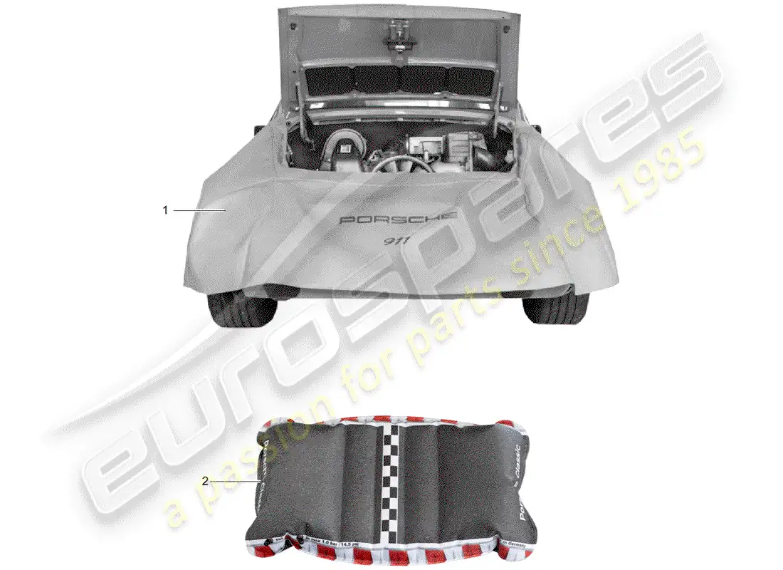 porsche 1956 (accessories) accesorios - equipo de taller diagrama de piezas