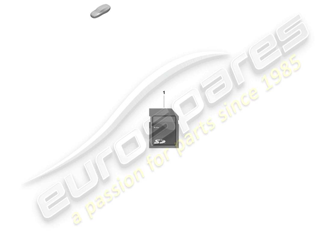 porsche 2022 (718 boxster spyder) tarjeta de memoria sd para actualizar los datos de navegación diagrama de piezas