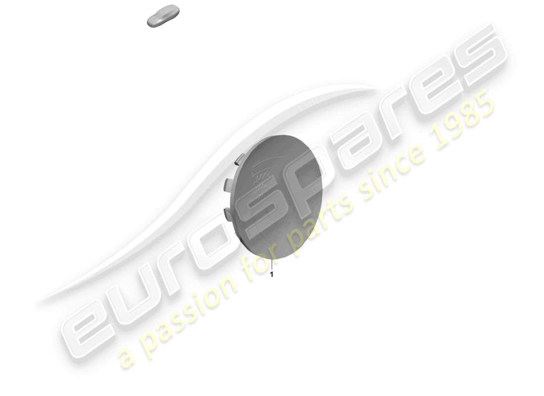 porsche 2026 (taycan 9j1-2) diagrama de piezas del emblema del escudo del color porsche del tapacubos
