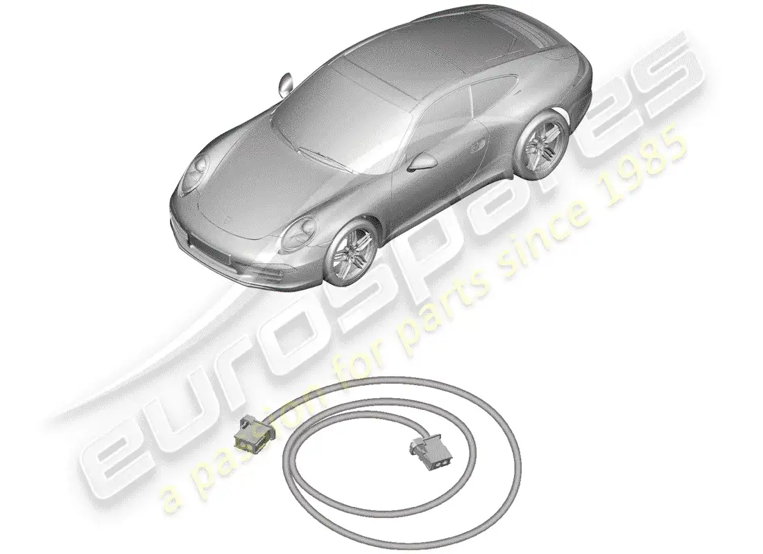 porsche 2014 (991-1) cableando arneses diagrama de piezas