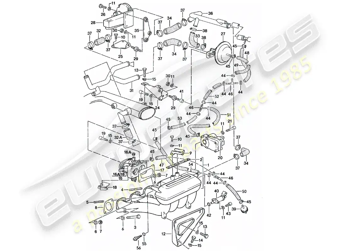 porsche 1981 (924) k-jetronic - 3 diagrama de piezas