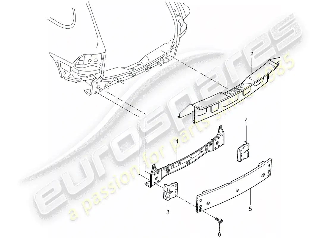 porsche 2013 (cayenne e2 92a) diagrama de piezas del extremo trasero