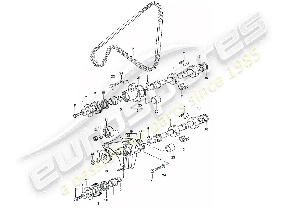 porsche 1994 (968) mecanismo de impulsión - eje diagrama de piezas