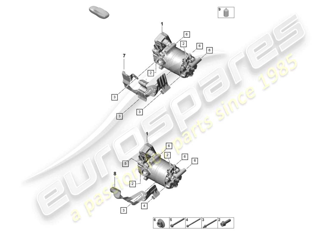 porsche 2022 (panamera 971-2) sistema de calefacción y aire acondicionado para vehículos con propulsión híbrida compresor de a/c eléctrico r1234yf diagrama de piezas del refrigerante