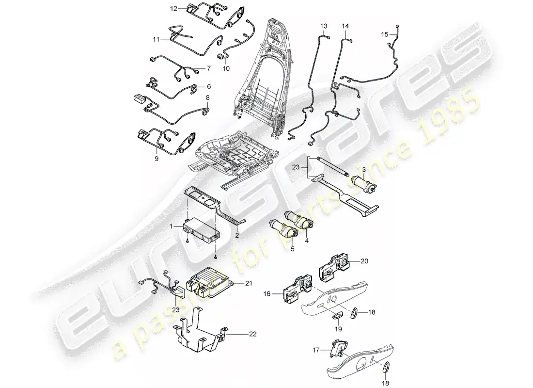 porsche 2012 (997-2) aprovechar diagrama de piezas