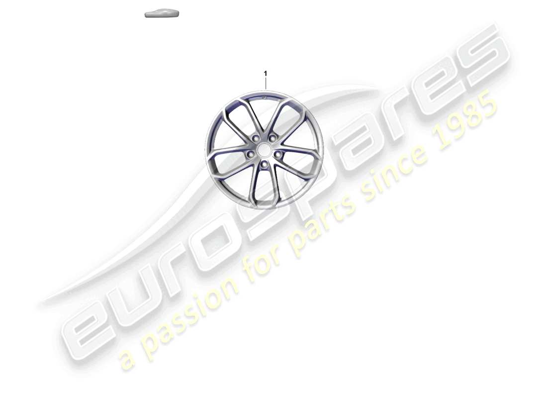 porsche 2021 (718 cayman gt4) rueda de aleación diagrama de piezas