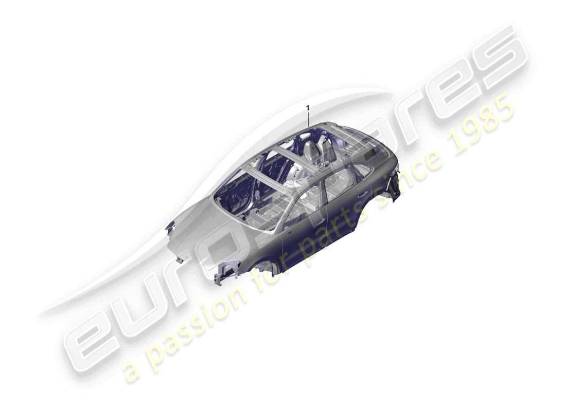 porsche 2025 (cayenne e3 pa) diagrama de piezas de la carrocería del coche