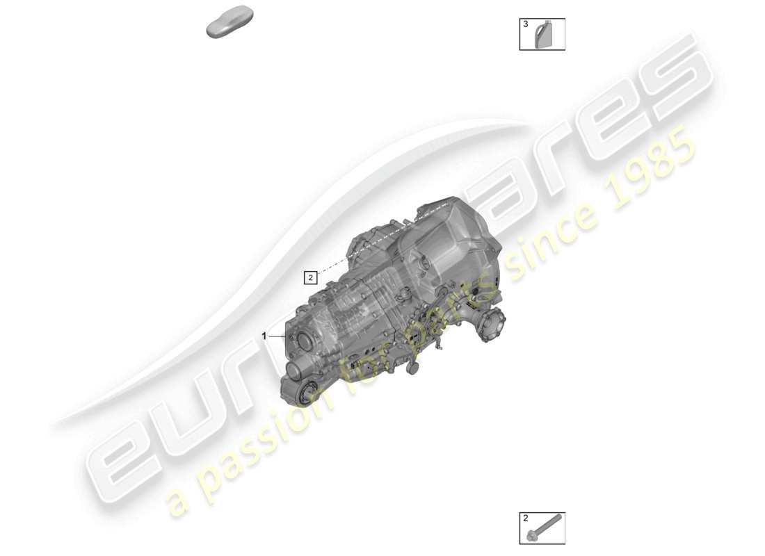 porsche 2020 (992-1 turbo / s) diagrama de piezas del fluido de transmisión de la caja de cambios manual