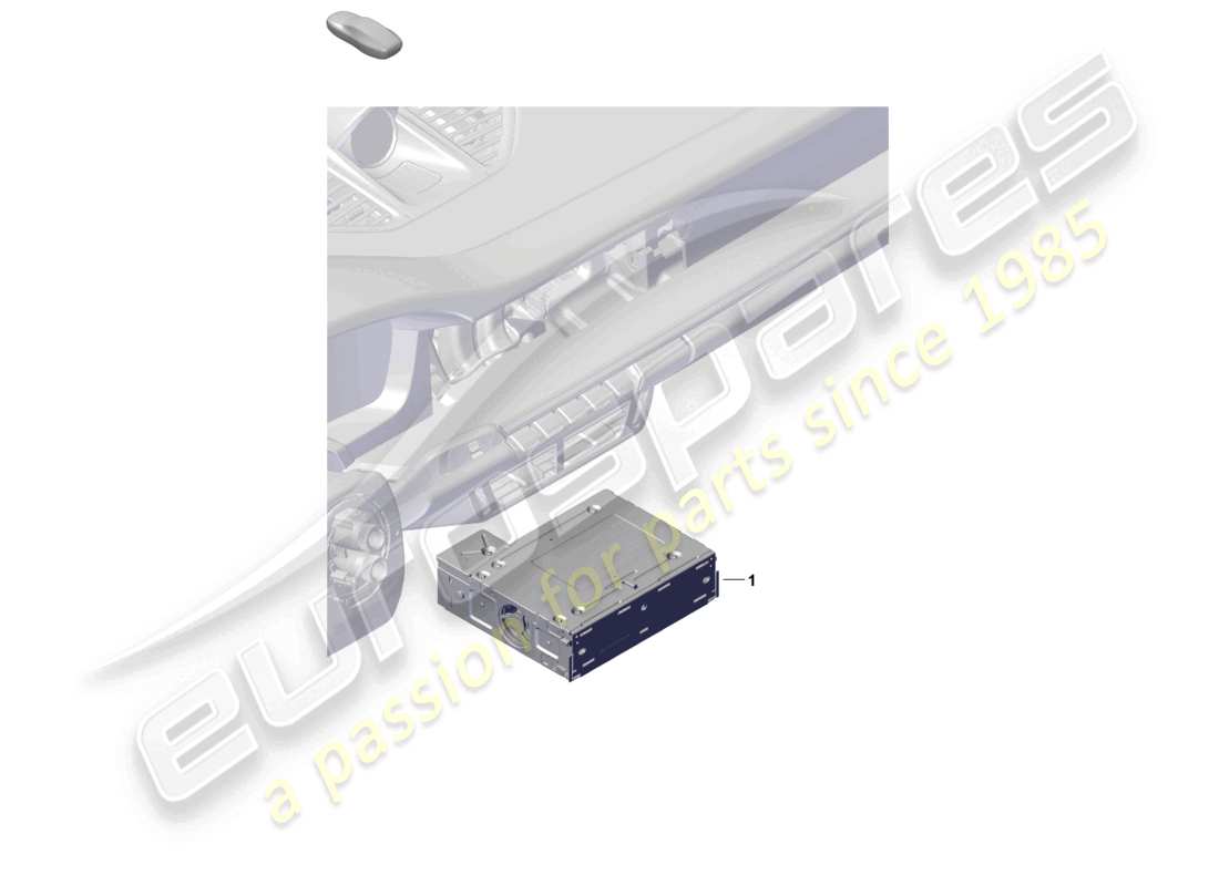 porsche 2024 (992-2) diagrama de piezas de la computadora central