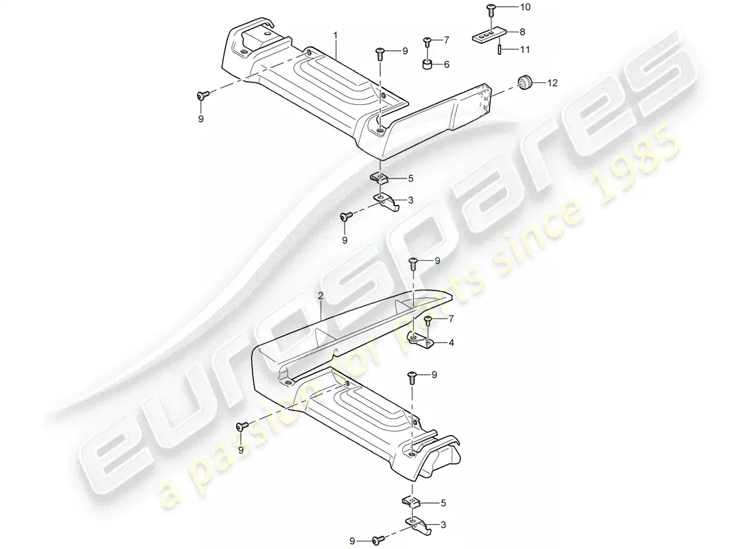 porsche 2005 (carrera gt) carrera gt - asiento - sujetadores - d - mj 2004>> diagrama de piezas