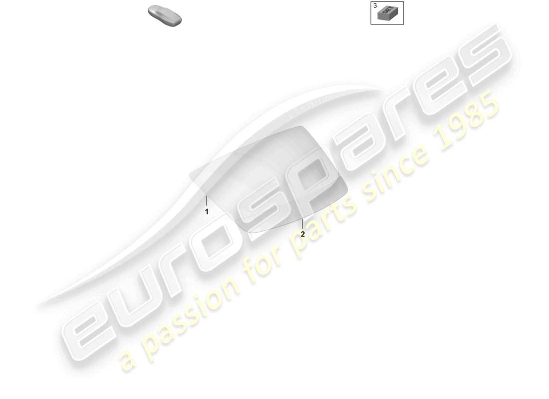 porsche 2026 (taycan 9j1-2) diagrama de piezas de la ventana trasera