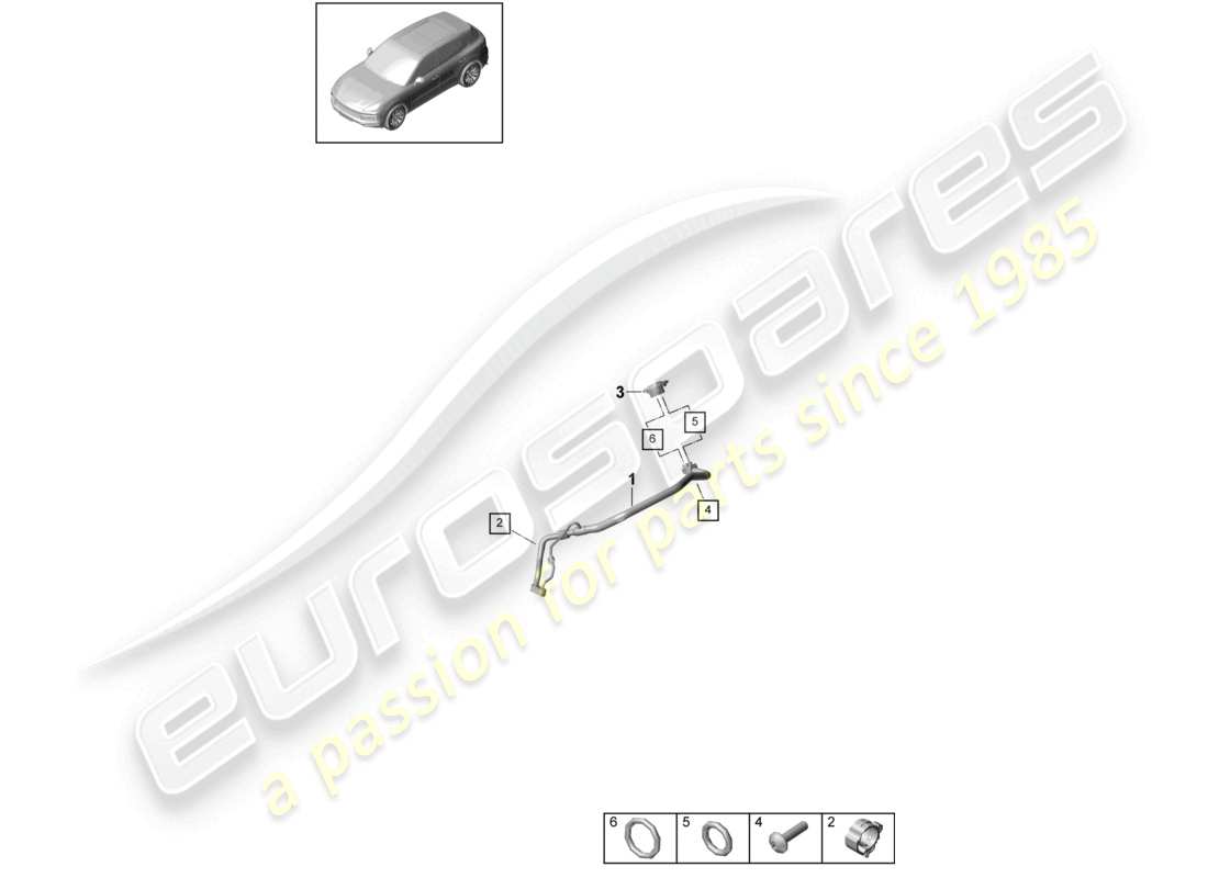 porsche 2022 (cayenne e3 9ya/9yb) circuito refrigerante rhd im wagentunnel para vehículos con propulsión híbrida diagrama de piezas