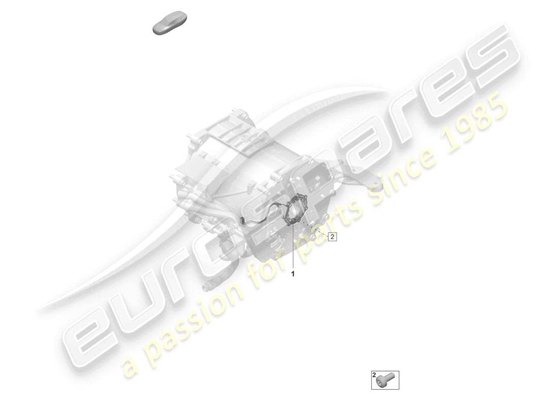 porsche 2021 (taycan 9j1-1) motor de tracción para accionamiento eléctrico diagrama de piezas de sensores del eje trasero
