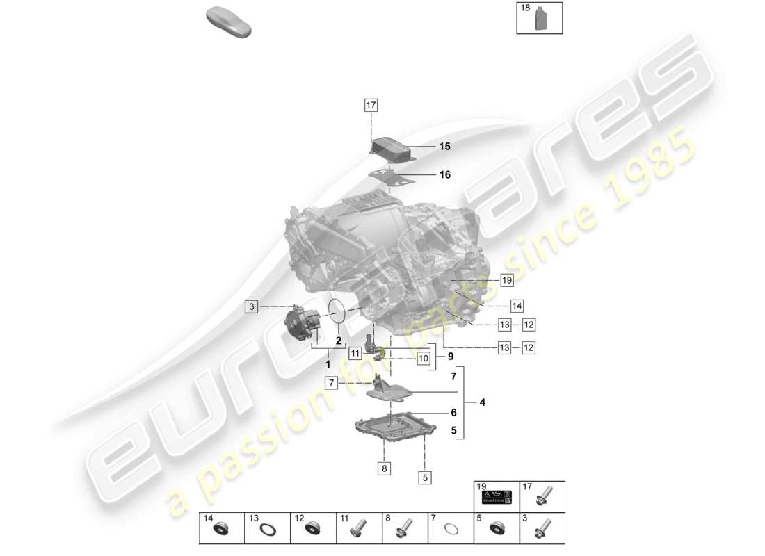 porsche 2025 (macan-e) motor de tracción para propulsión eléctrica macan turbo eje trasero macan 4s bomba de aceite diagrama de piezas