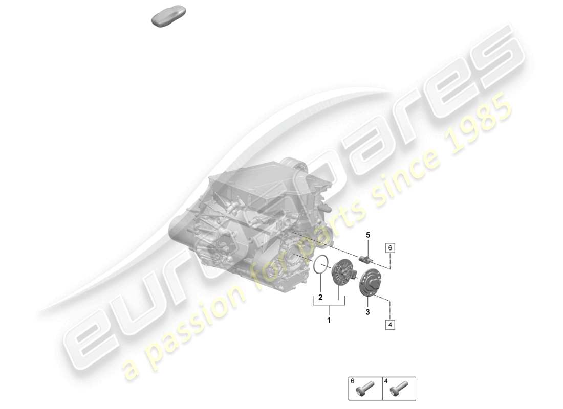 porsche 2025 (macan-e) motor de tracción para accionamiento eléctrico diagrama de piezas de sensores del eje delantero