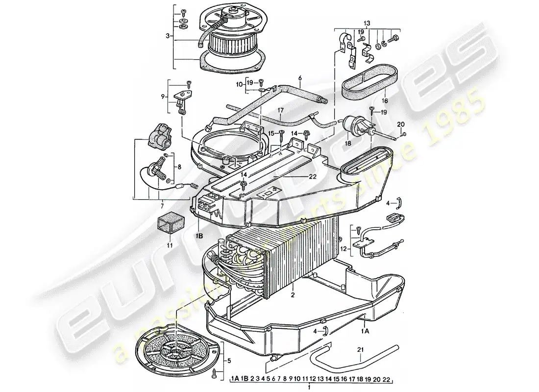 porsche 1980 (924) aire acondicionado - f 92-cn402 198>> - f 93-cn100 306>> diagrama de piezas