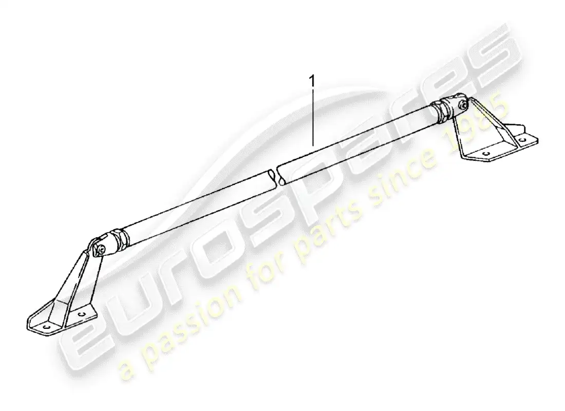 porsche 2011 (accessories) puntal de domo diagrama de piezas