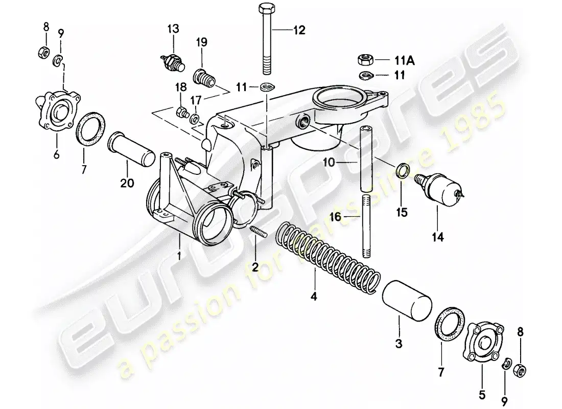 porsche 1984 (911) para-k-jetronic ii diagrama de piezas