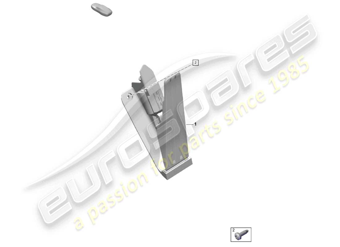 porsche 2021 (718 cayman gt4) diagrama de piezas del control mecánico del acelerador y la palanca de freno y aceleración