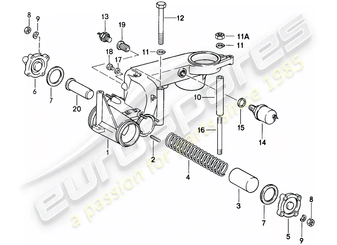porsche 1987 (911) para-k-jetronic ii diagrama de piezas