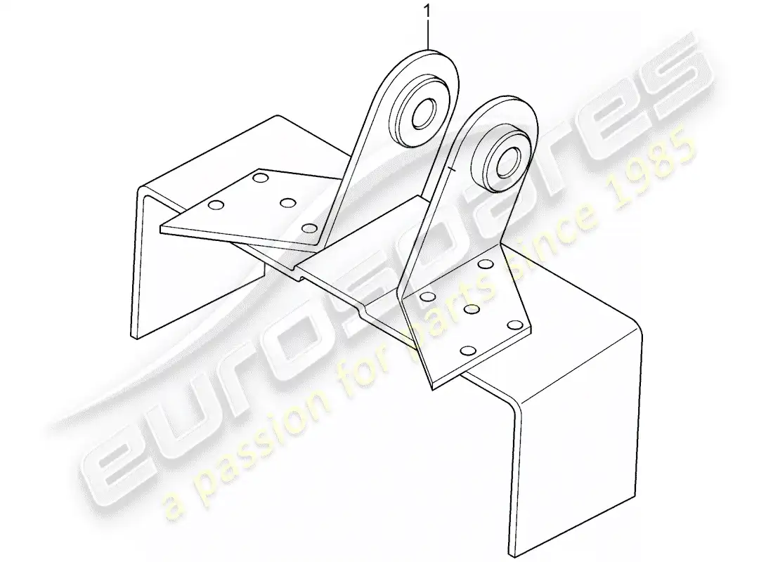 porsche 1966 (911/912) cinturón de seguridad - kit de instalación diagrama de piezas