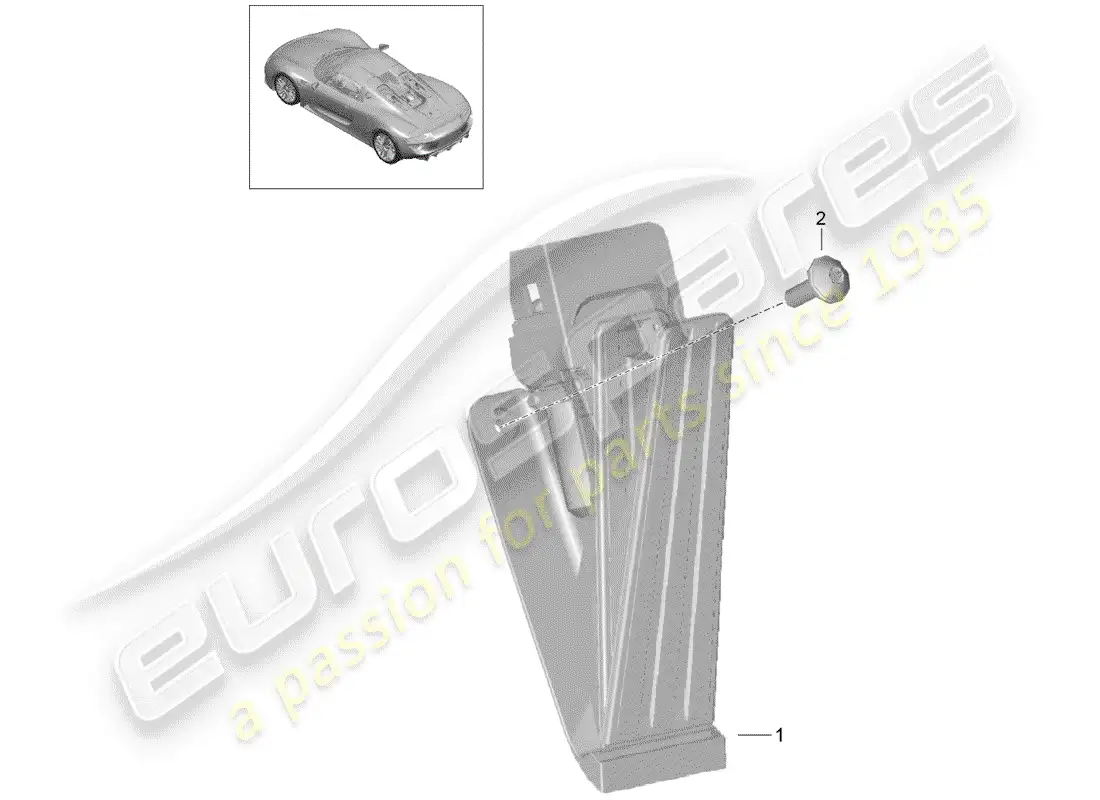 porsche 2015 (918 spyder) throttle control diagrama de piezas