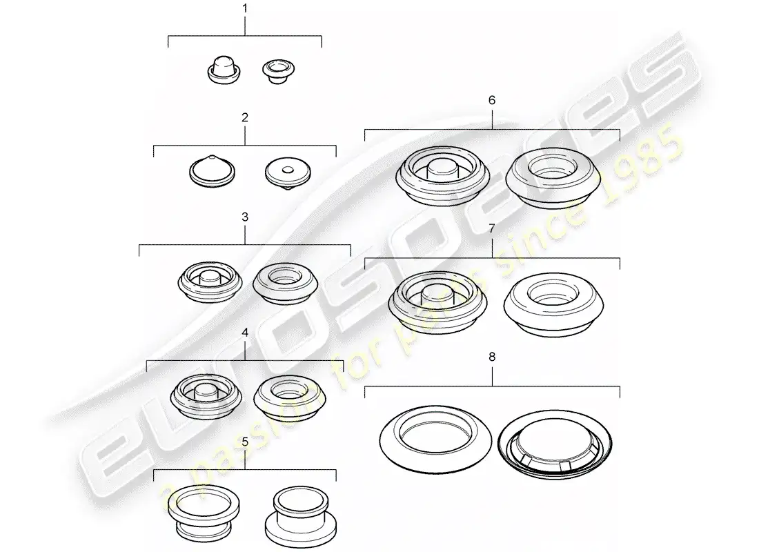 porsche 2009 (997-2 gt3) enchufar diagrama de piezas