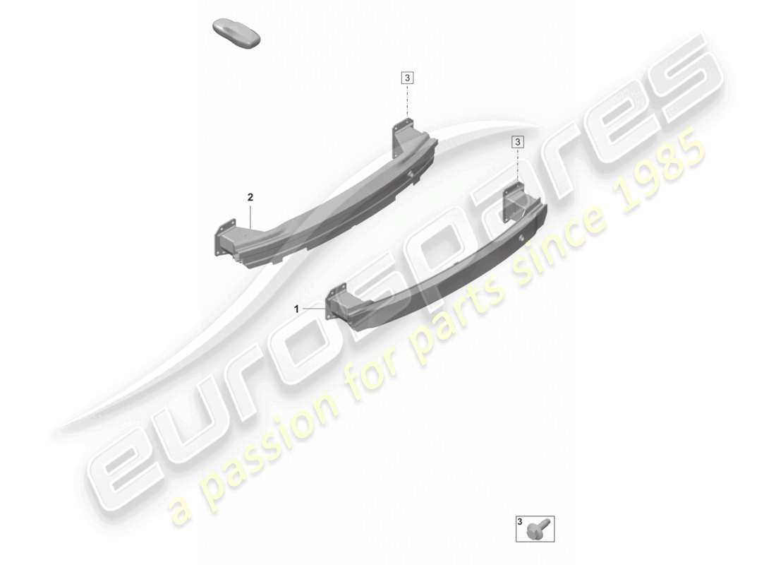 porsche 2024 (panamera 971-2) portador de parachoques trasero diagrama de piezas